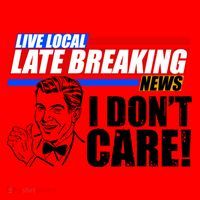 Funny Retro Live Local Late Breaking News I Don't Care Santa Hat thumb 1