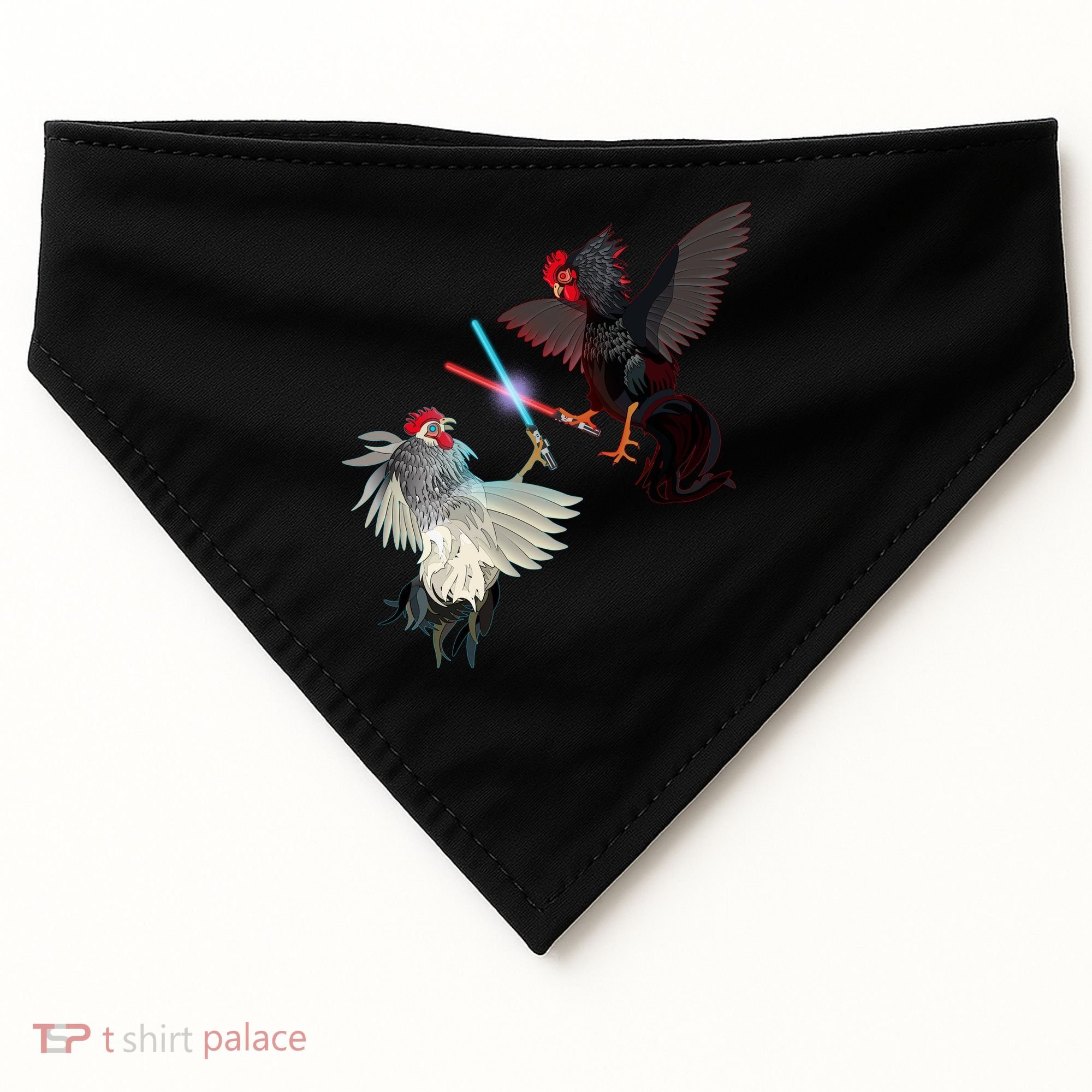 Fighting Rosters Lightsaber Cockfight USA-Made Doggie Bandana