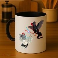 Fighting Rosters Lightsaber Cockfight Coffee Mug thumb 4