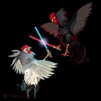 Fighting Rosters Lightsaber Cockfight Coffee Mug thumb 5