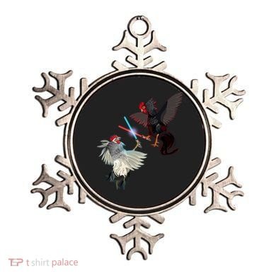 Fighting Rosters Lightsaber Cockfight Ornament