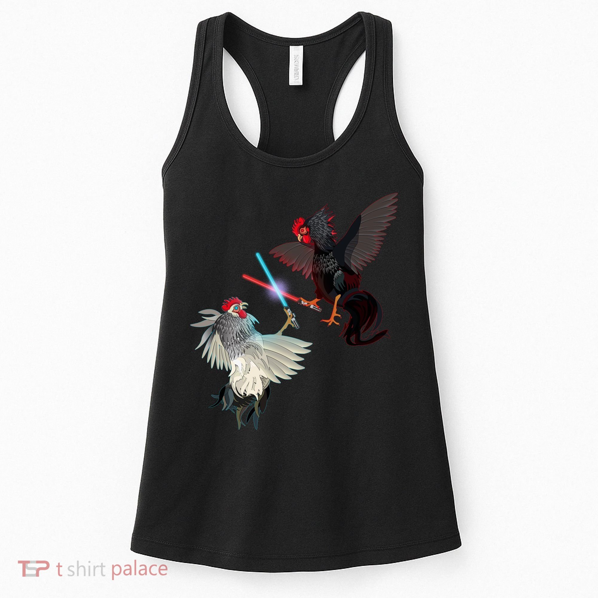 Fighting Rosters Lightsaber Cockfight Women's Tank Top