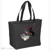 Fighting Rosters Lightsaber Cockfight Tote Bag thumb 2