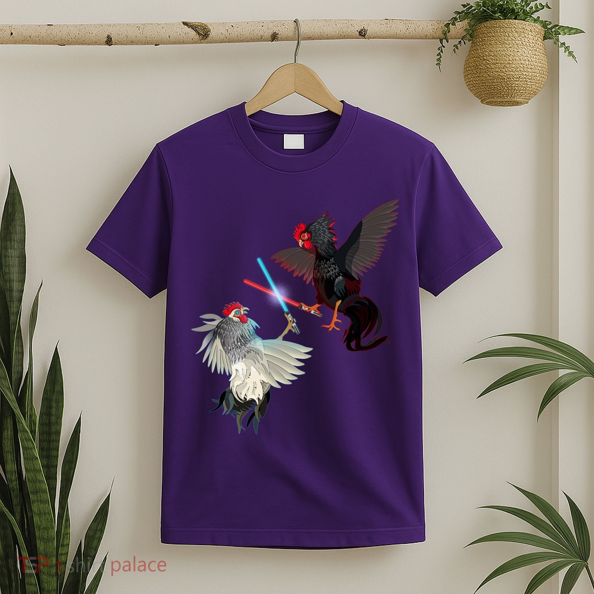Fighting Rosters Lightsaber Cockfight T-Shirt