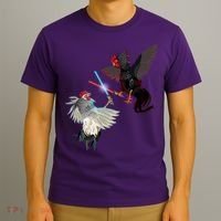 Fighting Rosters Lightsaber Cockfight T-Shirt thumb 3