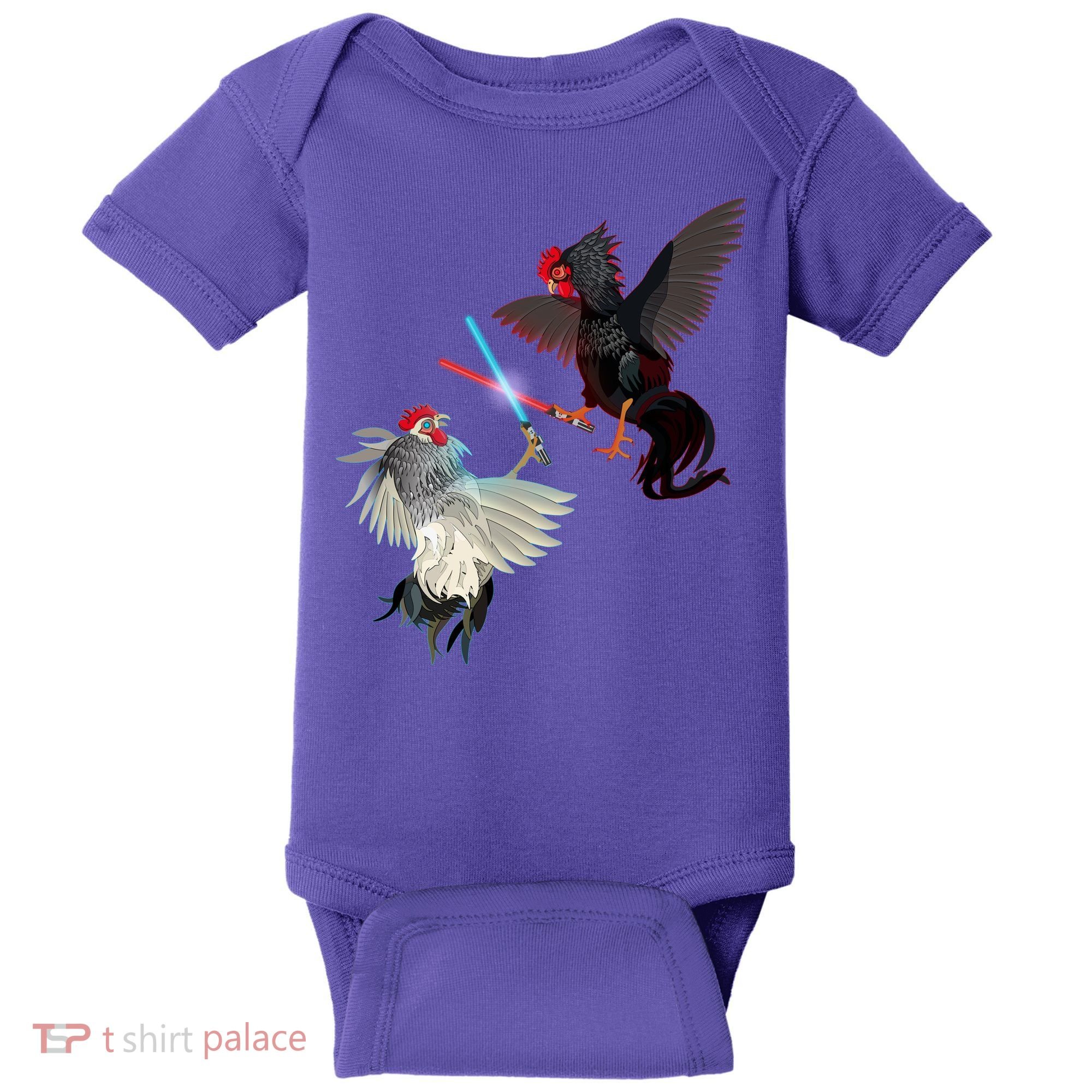 Fighting Rosters Lightsaber Cockfight Baby Bodysuit