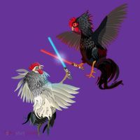 Fighting Rosters Lightsaber Cockfight Toddler Hoodie thumb 2