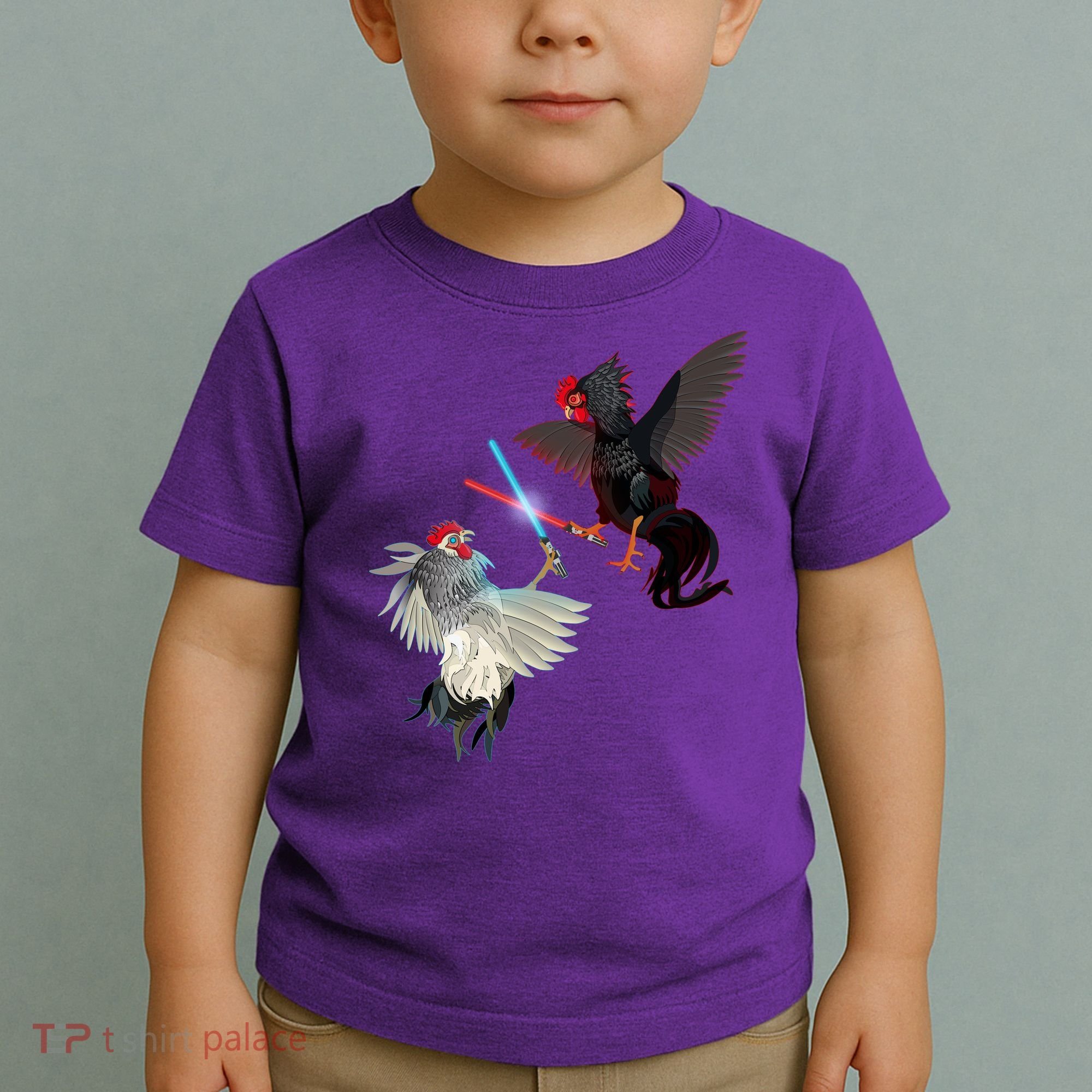 Fighting Rosters Lightsaber Cockfight Toddler T-Shirt