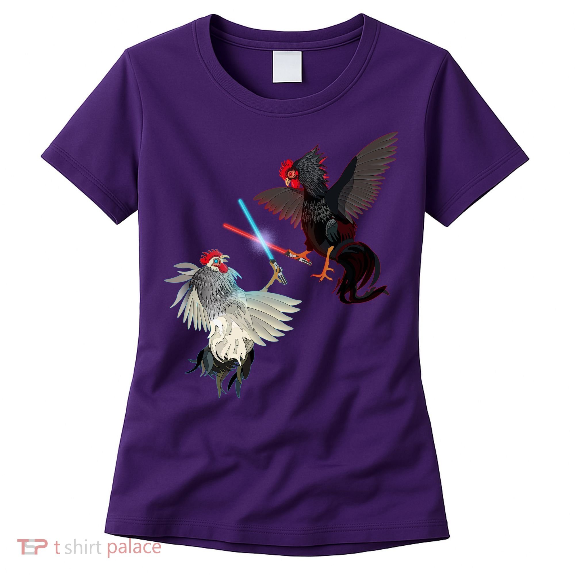 Fighting Rosters Lightsaber Cockfight Women's T-Shirt