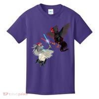Fighting Rosters Lightsaber Cockfight Kids T-Shirt thumb 0