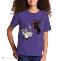 Fighting Rosters Lightsaber Cockfight Kids T-Shirt thumb 2