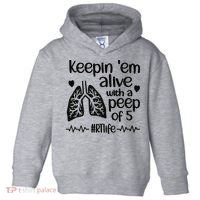 Funny RT Life Respiratory Therapist Respiratory Therapy Toddler Hoodie thumb 0