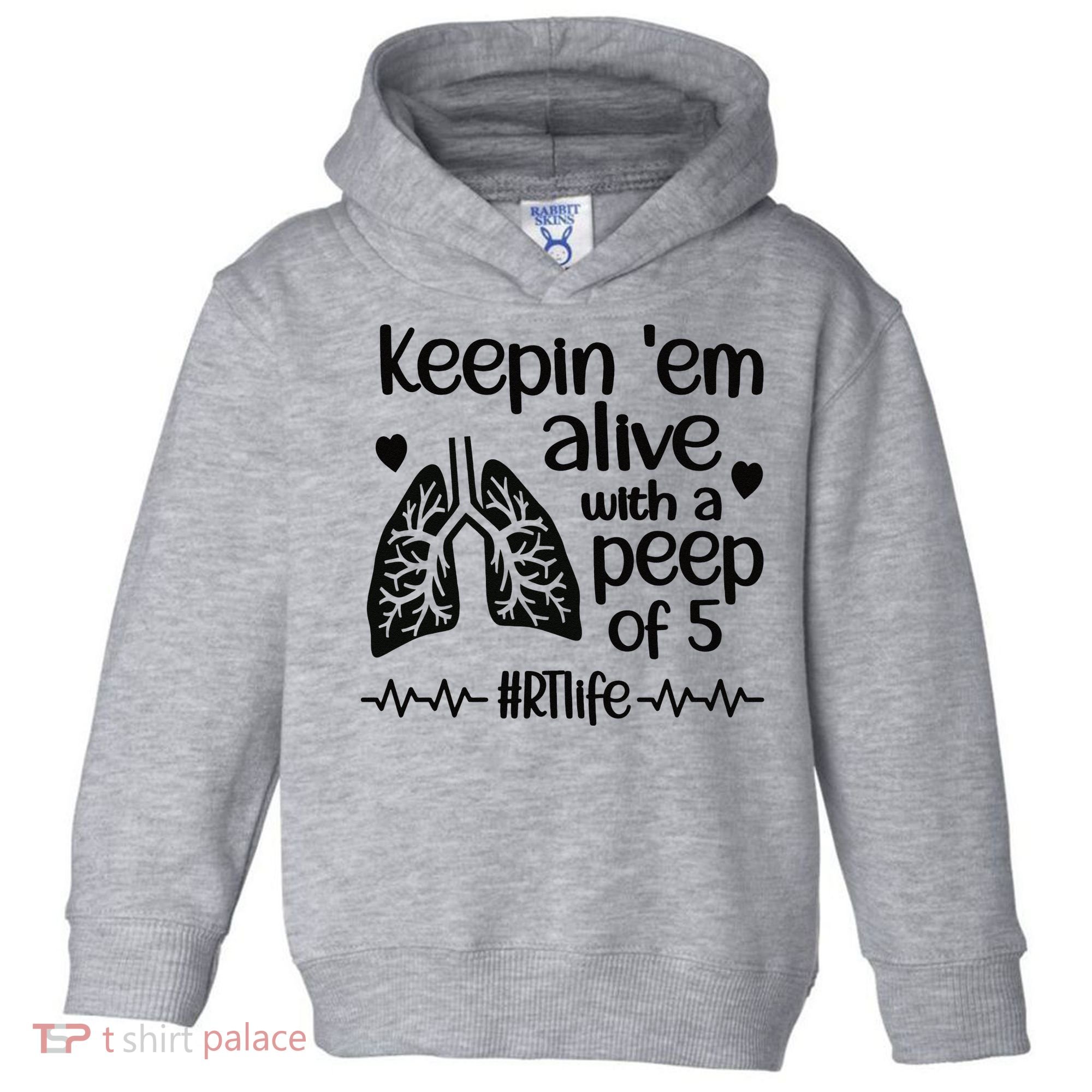 Funny RT Life Respiratory Therapist Respiratory Therapy Toddler Hoodie