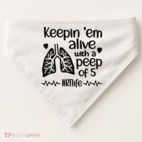Funny RT Life Respiratory Therapist Respiratory Therapy USA-Made Doggie Bandana thumb 0