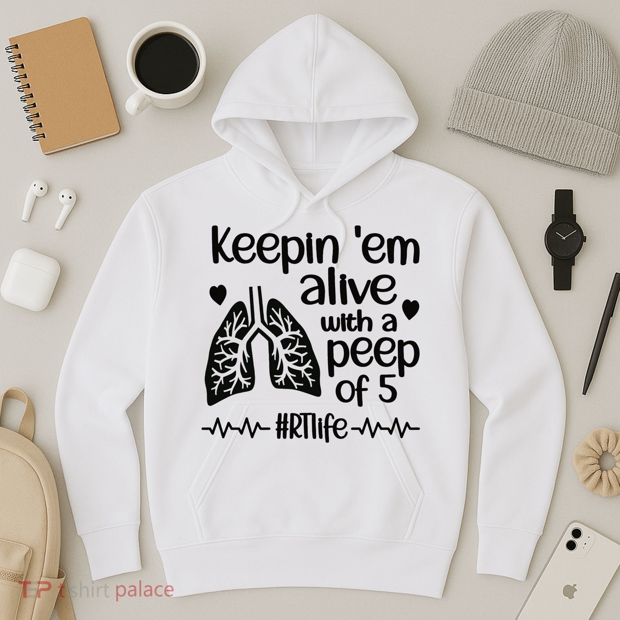 Funny RT Life Respiratory Therapist Respiratory Therapy Hoodie