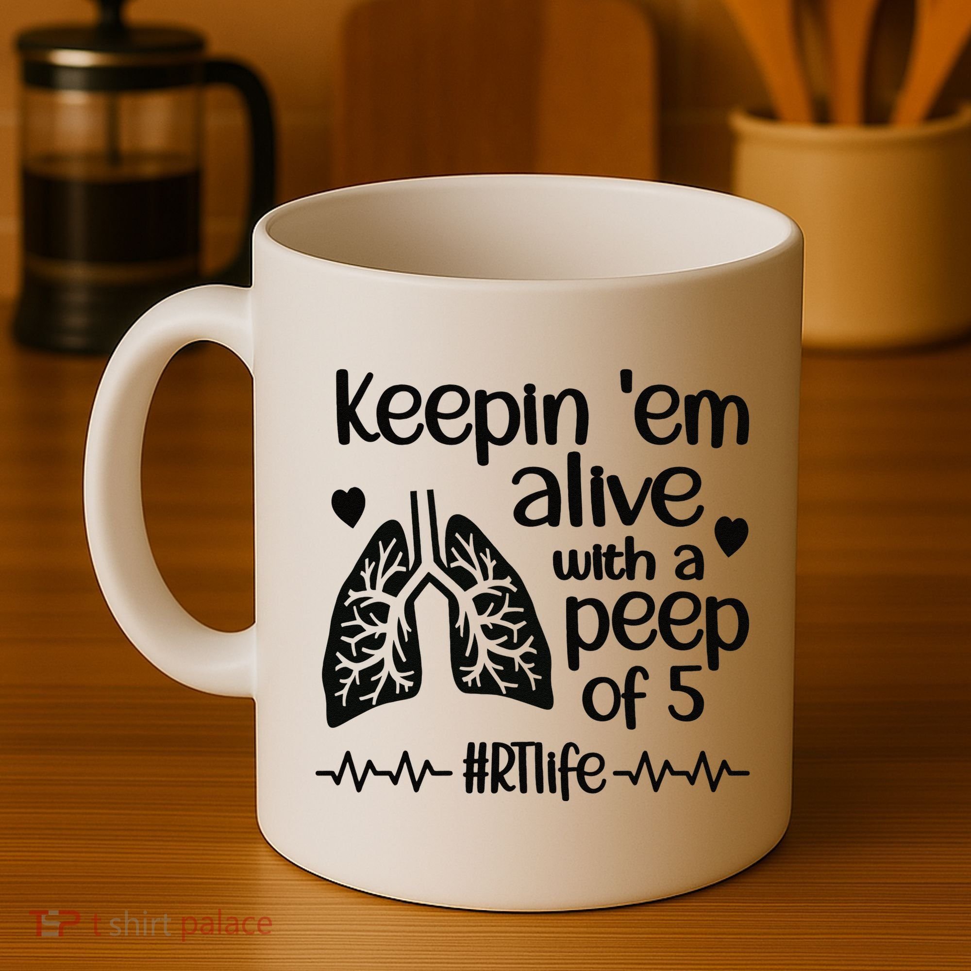 Funny RT Life Respiratory Therapist Respiratory Therapy Coffee Mug