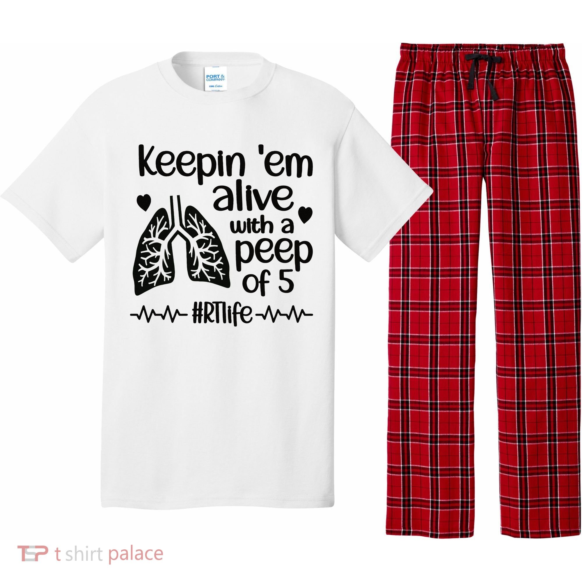 Funny RT Life Respiratory Therapist Respiratory Therapy Pajama Set