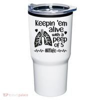 Funny RT Life Respiratory Therapist Respiratory Therapy Tumbler thumb 0