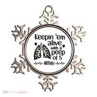 Funny RT Life Respiratory Therapist Respiratory Therapy Ornament thumb 0