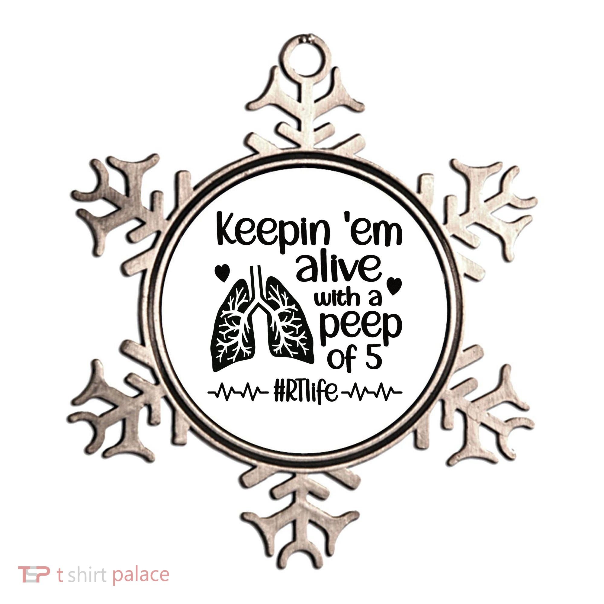 Funny RT Life Respiratory Therapist Respiratory Therapy Ornament