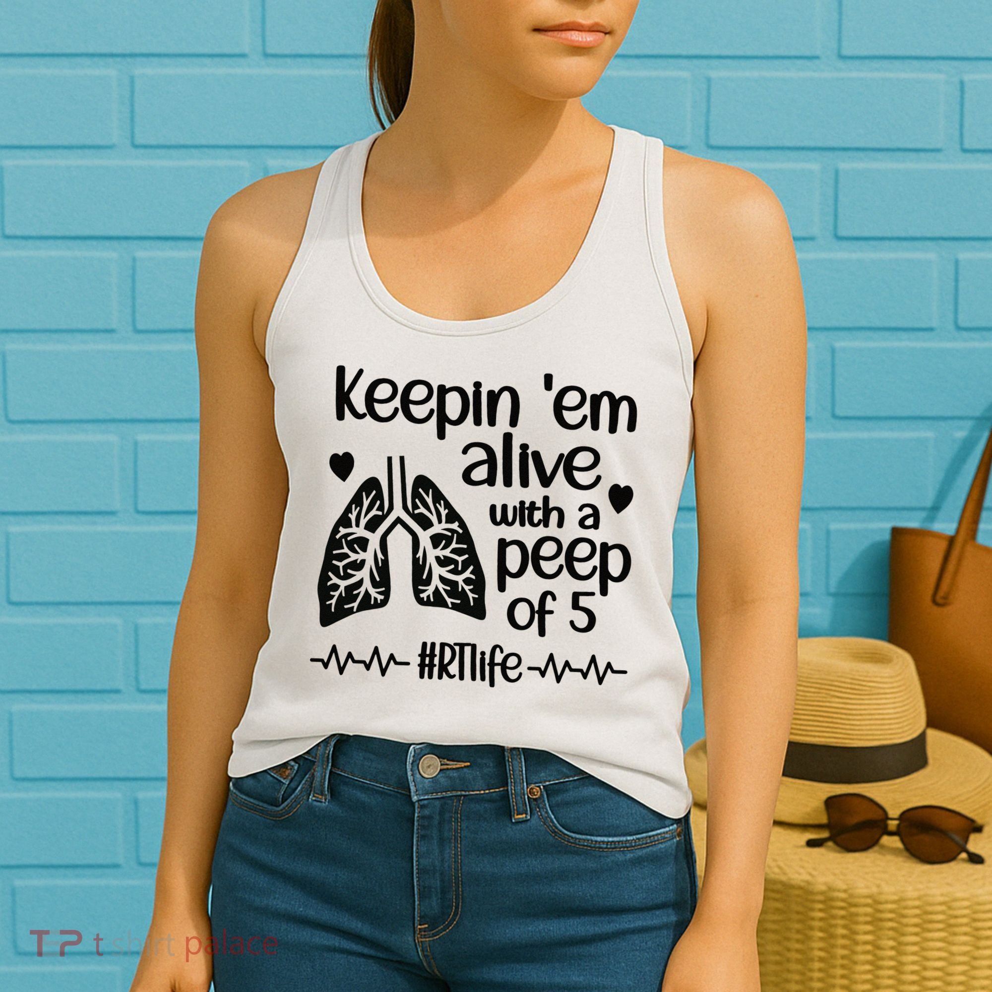 Funny RT Life Respiratory Therapist Respiratory Therapy Women's Tank Top