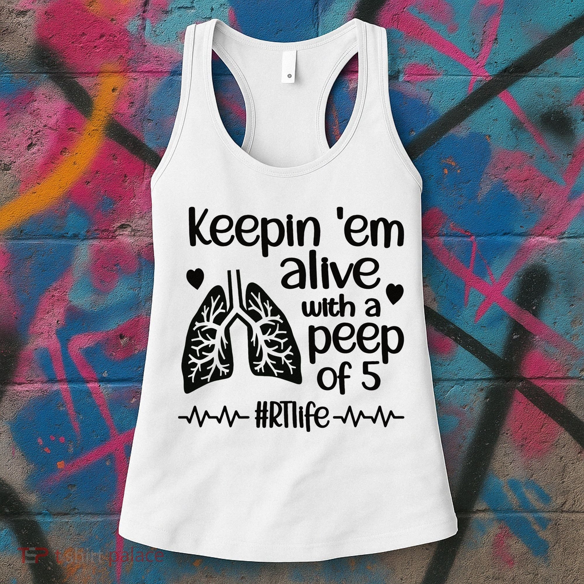 Funny RT Life Respiratory Therapist Respiratory Therapy Women's Tank Top