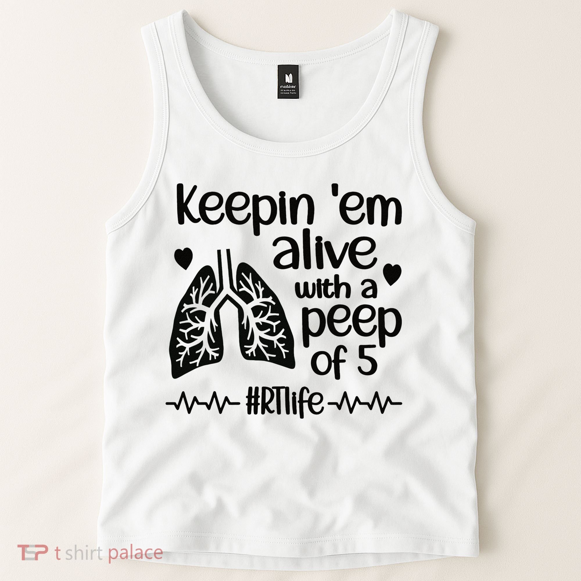 Funny RT Life Respiratory Therapist Respiratory Therapy Tank Top