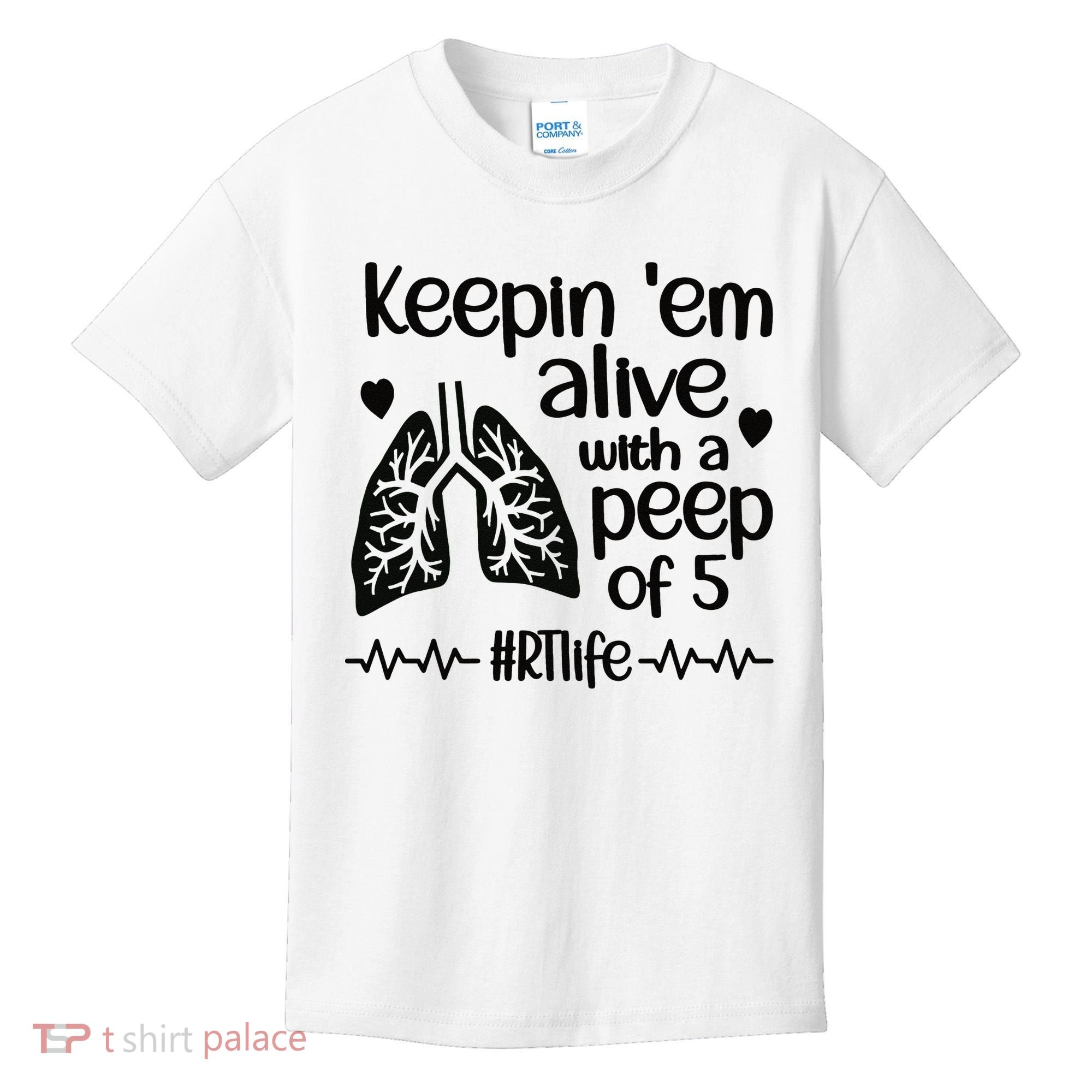 Funny RT Life Respiratory Therapist Respiratory Therapy Kids T-Shirt