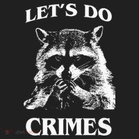 Funny Raccoon Lets Do Crimes Trashed Racoon Panda Lovers Beanie thumb 2