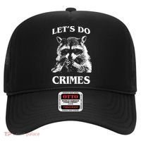 Funny Raccoon Lets Do Crimes Trashed Racoon Panda Lovers Hat thumb 0