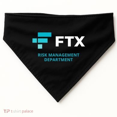 FTX Risk Management Department Fun Idea USA-Made Doggie Bandana