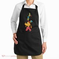 Funny Reindeer Max Dog Christmas  Apron thumb 2