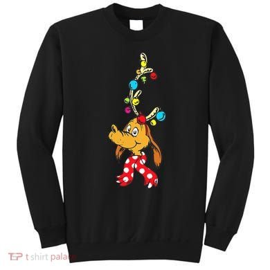 Funny Reindeer Max Dog Christmas  Sweatshirt