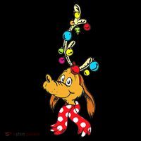 Funny Reindeer Max Dog Christmas  Women's Hoodie thumb 2