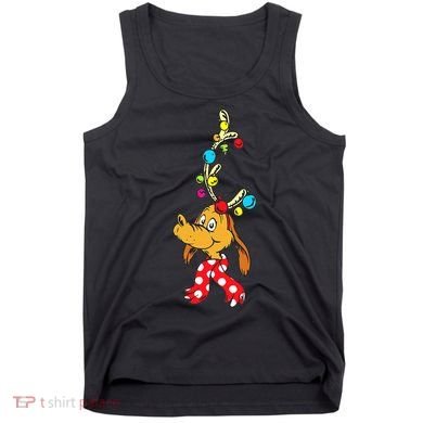 Funny Reindeer Max Dog Christmas  Tank Top