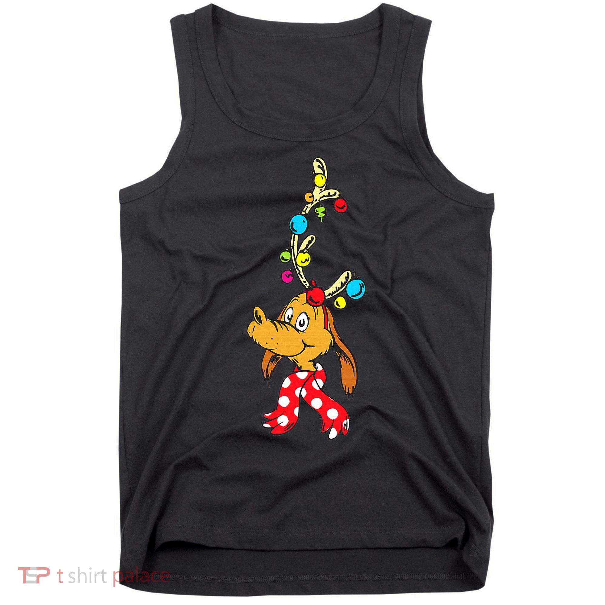 Funny Reindeer Max Dog Christmas  Tank Top