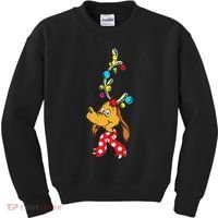 Funny Reindeer Max Dog Christmas  Kids Sweatshirt thumb 0