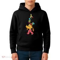 Funny Reindeer Max Dog Christmas  Kids Hoodie thumb 4