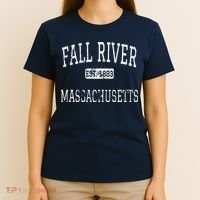 Fall River Massachusetts MA Vintage T-Shirt thumb 4