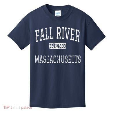 Fall River Massachusetts MA Vintage Kids T-Shirt