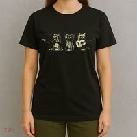 Funny Raccoon Music Band Electric Acoustic Guitar Racoons T-Shirt thumb 4