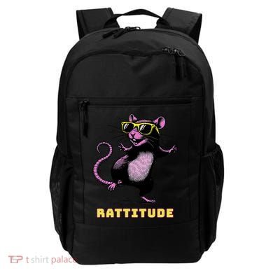 Funny Rat Meme Rattitude Rat Sunglasses Dancing Backpack