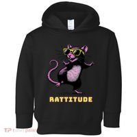 Funny Rat Meme Rattitude Rat Sunglasses Dancing Toddler Hoodie thumb 0
