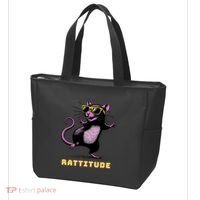 Funny Rat Meme Rattitude Rat Sunglasses Dancing Tote Bag thumb 3
