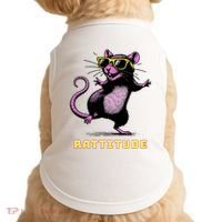 Funny Rat Meme Rattitude Rat Sunglasses Dancing Doggie Tank thumb 0