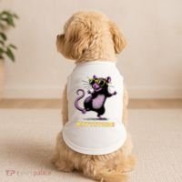 Funny Rat Meme Rattitude Rat Sunglasses Dancing Doggie Tank thumb 2