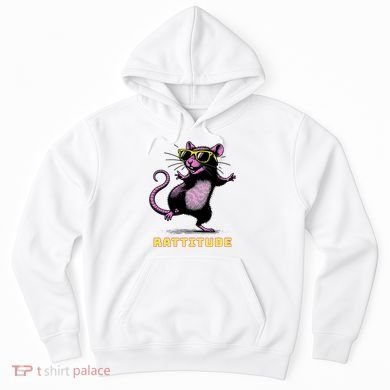 Funny Rat Meme Rattitude Rat Sunglasses Dancing Hoodie