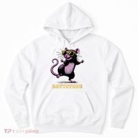 Funny Rat Meme Rattitude Rat Sunglasses Dancing Hoodie thumb 0