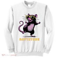 Funny Rat Meme Rattitude Rat Sunglasses Dancing Sweatshirt thumb 0