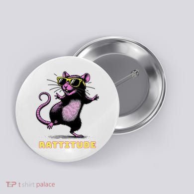 Funny Rat Meme Rattitude Rat Sunglasses Dancing Button